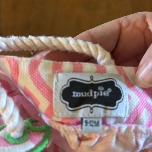 Mud Pie Pink and Green Kids Dress - Picture 3 of 3